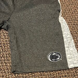 Penn State Campus Heritage Charcoal and White Athletic Shorts